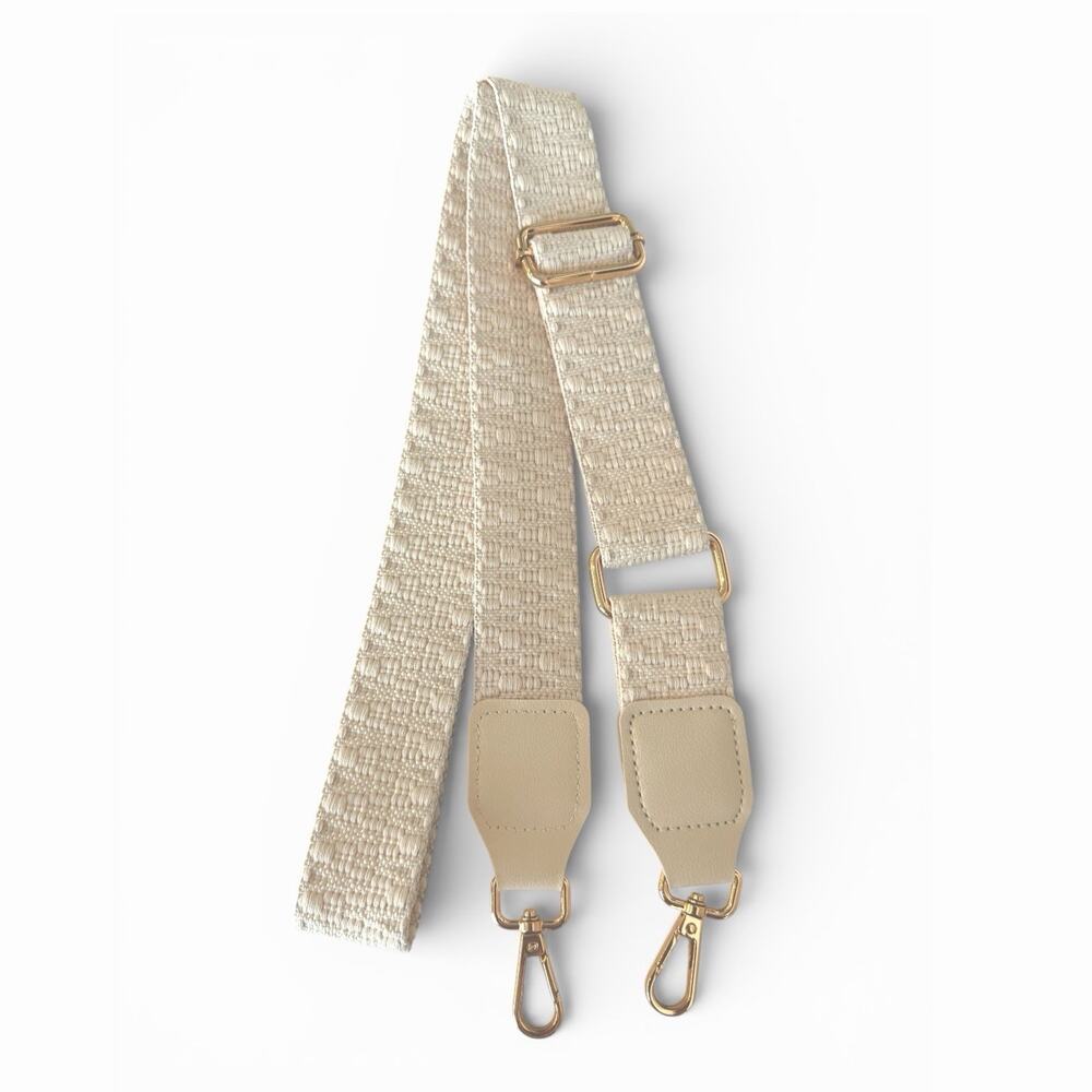 Beige with Gold Hardware Adjustable Bag/Purse/Crossbody Strap - NWOT